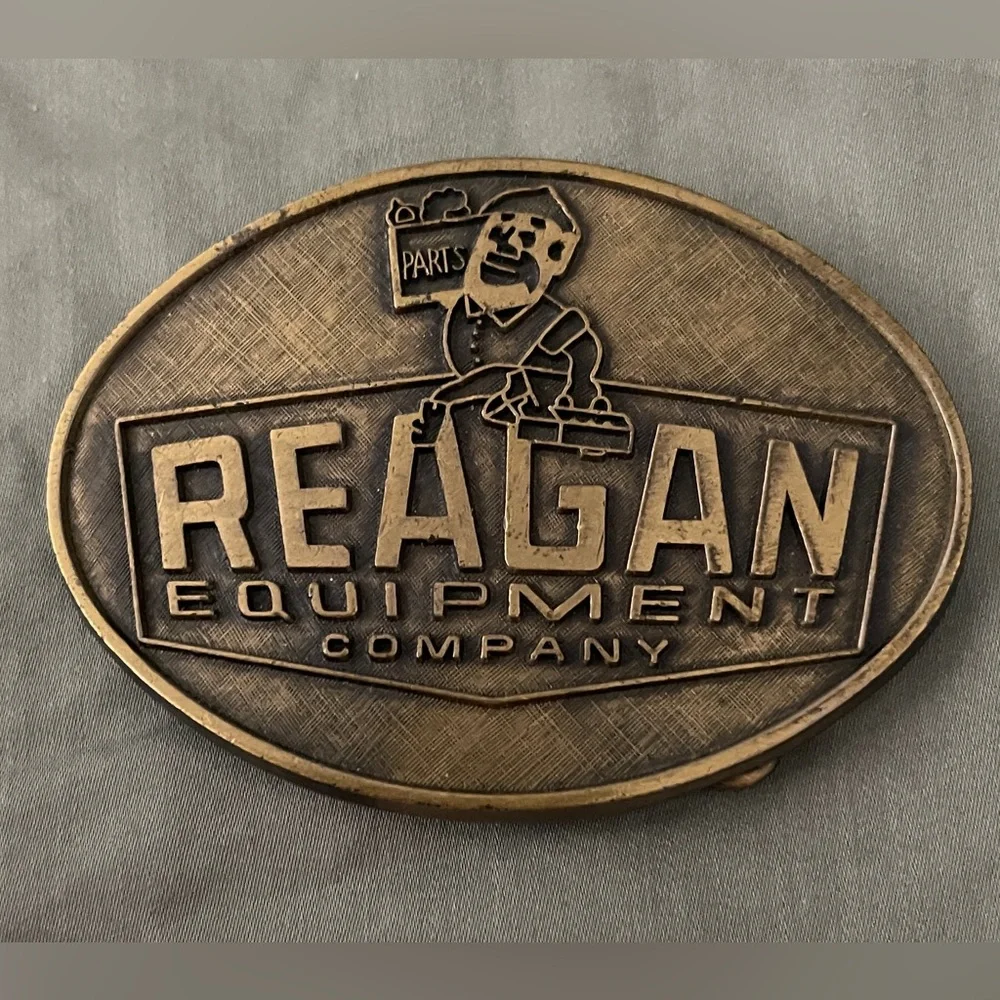 Reagan Equipment Co Inc Vidalia La Louisiana Parts 1980s Vintage Belt Buckle